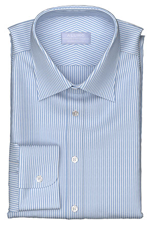 ALUMO 120/2ply White Stripe on Saxe Broad(PN-91213)