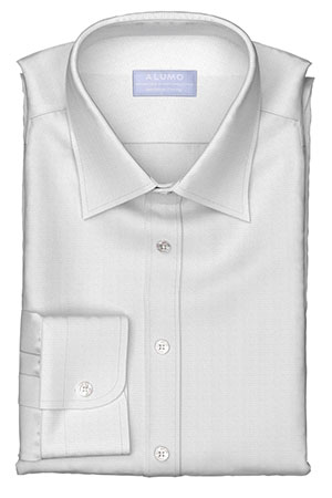 ALUMO 120/2ply White Basket Dobby(PN-91236)