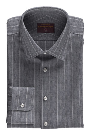 Zegna Pure Linen グレーストライプ(AR100558)