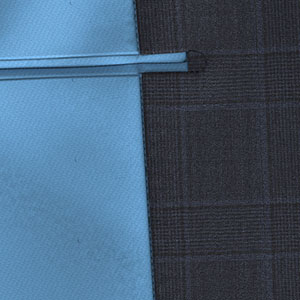 TAILORED WOOLネイビー グレンチェック(MK100616)