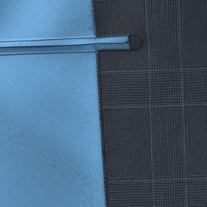 TAILORED WOOLネイビー グレンチェック※