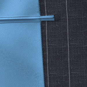 WOOL & LINEN SORBET ネイビー ストライプ(MK100653)