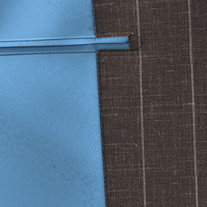 WOOL & LINEN SORBET ブラウン ストライプ(MK100654)