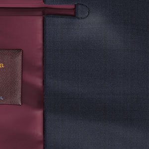 Zegna Trofeo ネイビー格子柄(KG101283)