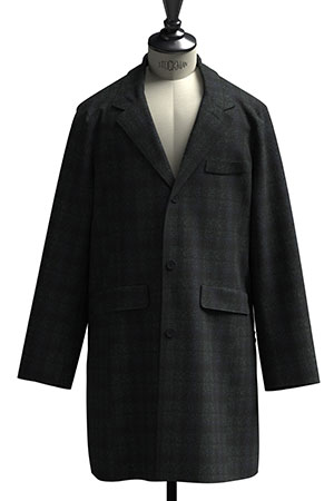 Harris Tweed ネイビー/グリーン ブラックウオッチ(NB101488)