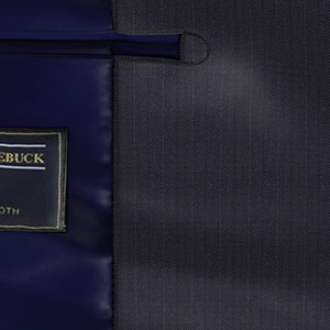 BOWER ROEBUCKカシミア混 Super120s ネイビーシャドーストライプ(NB102053)