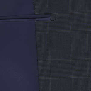 TAILORED WOOL ネイビー グレンチェック(MK102201)