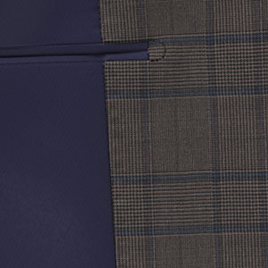 TAILORED WOOL ブラウン グレンチェック(MK102202)