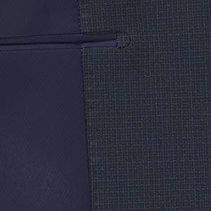TAILORED WOOL ネイビー 小柄チェック(MK102203)