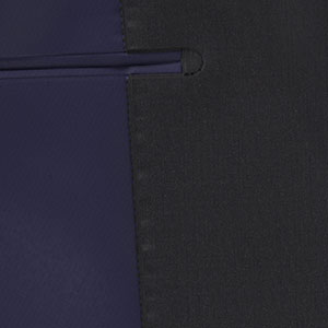 TAILORED WOOL ネイビー無地(MK102206)
