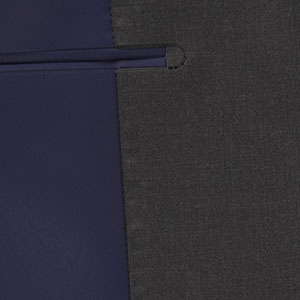 TAILORED WOOL チャコールグレー メランジ無地(MK102209)