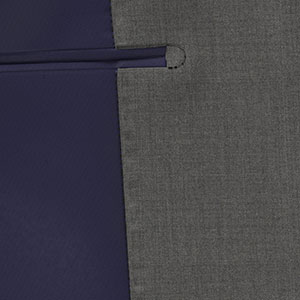 TAILORED WOOL グレー メランジ無地(MK102210)