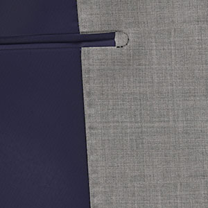 TAILORED WOOL ライトグレー メランジ無地(MK102211)