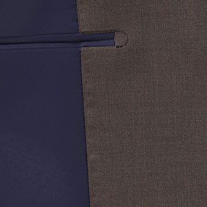 TAILORED WOOL ブラウン メランジ無地(MK102212)