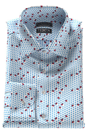 TEXTA ITALY サックスドット＆テントウムシ プリント(Y102650)