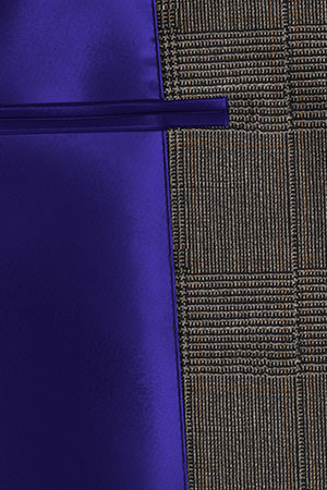 TAILORED WOOL ブラウン グレンチェック(MK102863)