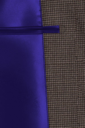 TAILORED WOOL ブラウン チェック(MK102856)