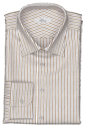 EURO SELECTION　ベージュ×ブラウン ストライプ(Y102908)