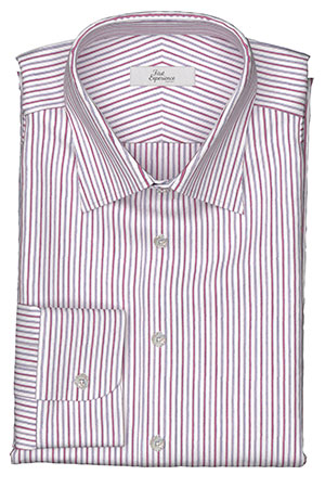 EURO SELECTION　ピンク濃淡オルタネイトストライプ(Y102909)