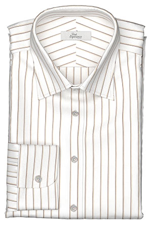 EURO SELECTION　ベージュ濃淡ダブルストライプ(Y102915)