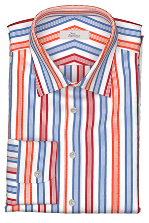 EURO SELECTION　ブルー×オレンジ×レッド グループストライプ(Y102922)