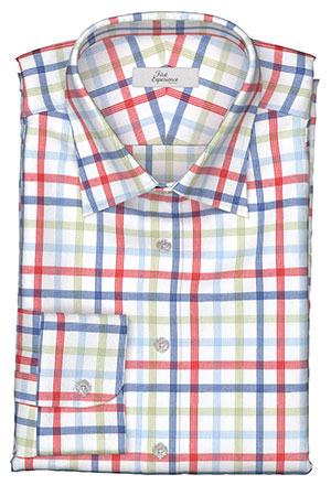 EURO SELECTION　ネイビー×レッド×グリーン チェック(Y102924)