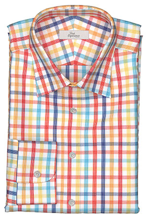 EURO SELECTION　ネイビー×イエロー×レッド チェック(Y102925)