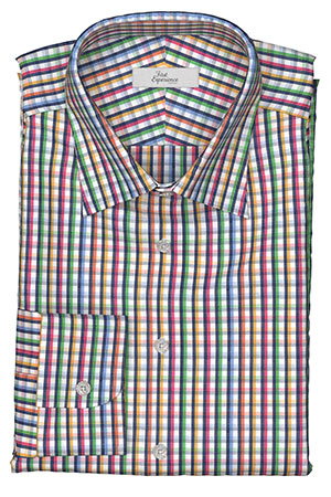 EURO SELECTION　ネイビー×イエロー×グリーン マルチチェック(Y102926)