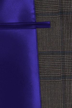 TAILORED WOOL ブラウン グレンチェック(MK102859)