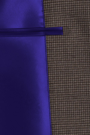 TAILORED WOOL ブラウン チェック(MK102856)