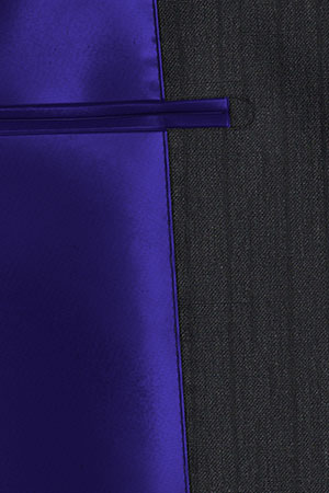 TAILORED WOOL ネイビーシャドーストライプ(MK102854)