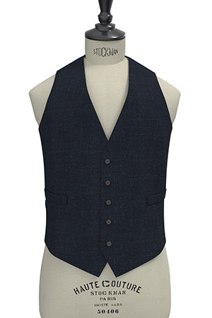 WOOL&LINEN　ネイビーネップ(MK102883)