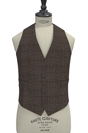 WOOL&LINEN　ブラウンネップ(MK102880)