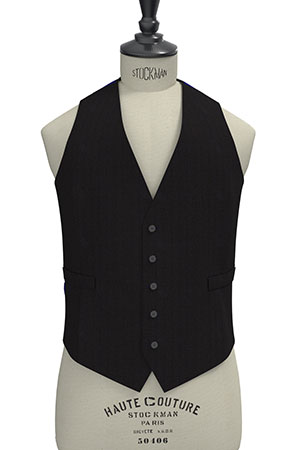 TAILORED WOOL ネイビーシャドーストライプ(MK102855)