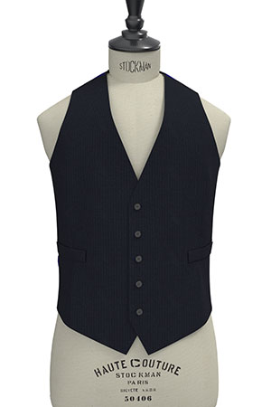 TAILORED WOOL ネイビーシャドーストライプ(MK102853)