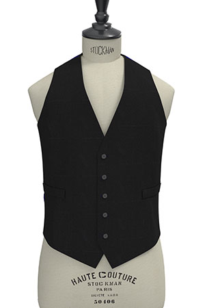 TAILORED WOOL ブラック無地(MK102850)