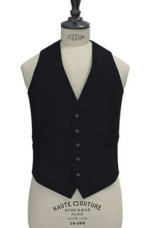 TAILORED WOOL ネイビー無地(MK102848)