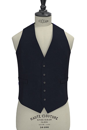 TAILORED WOOL ブライトネイビー無地(MK102847)