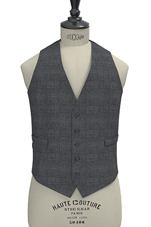 TAILORED WOOL ライトグレー無地(MK102844)