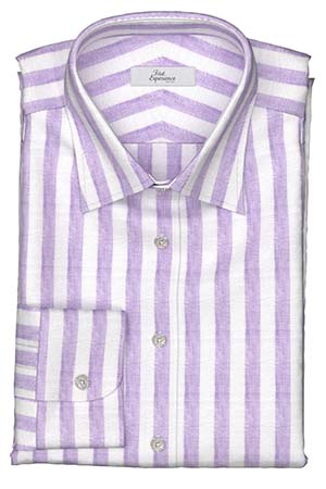 Calro Basetti リネン　パープルボールドストライプ(Y102965)*NEW