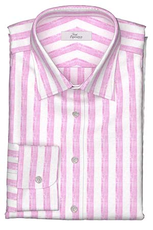 Calro Basetti リネン　ピンクボールドストライプ(Y102966)*NEW