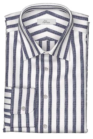 Calro Basetti リネン　ネイビーボールドストライプ(Y102969)*NEW