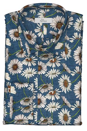 TEXTA リネン　フラワープリント(Y102981)*NEW