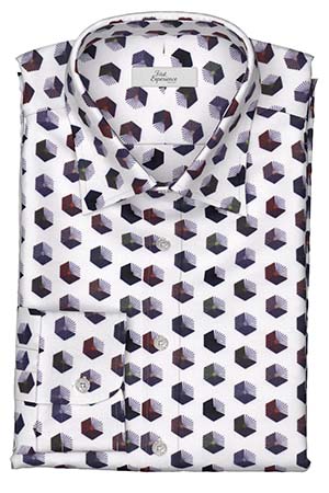 GATZNER ネイビー スクエア プリント(Y103004)*NEW*