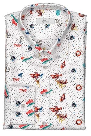 TEXTA 浜辺＆貝柄プリント(Y103008)*NEW*