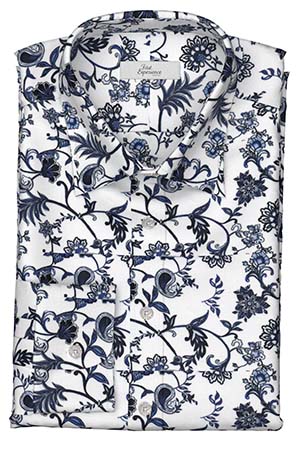 TEXTA ネイビー花柄プリント(Y103023)*NEW*