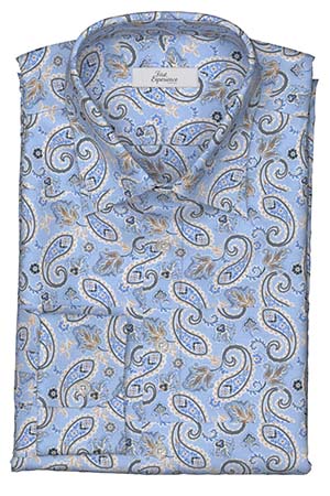 TEXTA サックスペイズリー柄プリント(Y103027)*NEW*