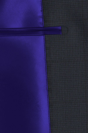 E.THOMAS Super120s ネイビーグレンチェック(103082)