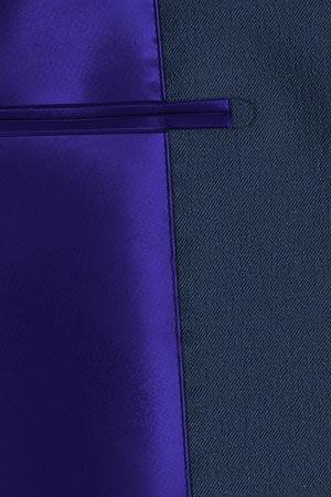 E.THOMAS COTTON ブライトネイビーツイル(103113)