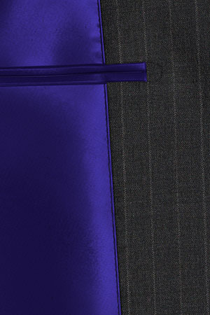 BASIC Super120s チャコールグレーストライプ(103138)